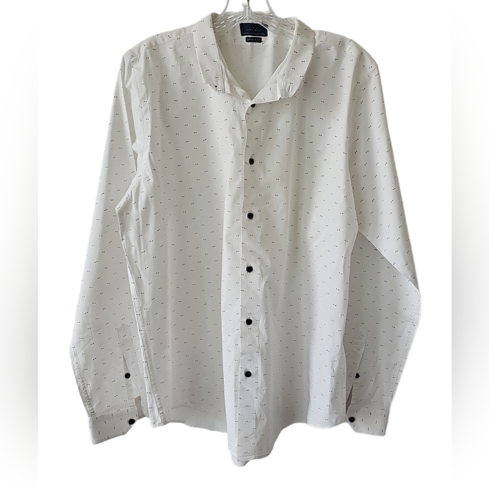 Zara Mens XL Long Sleeve Button Down Dress Shirt.